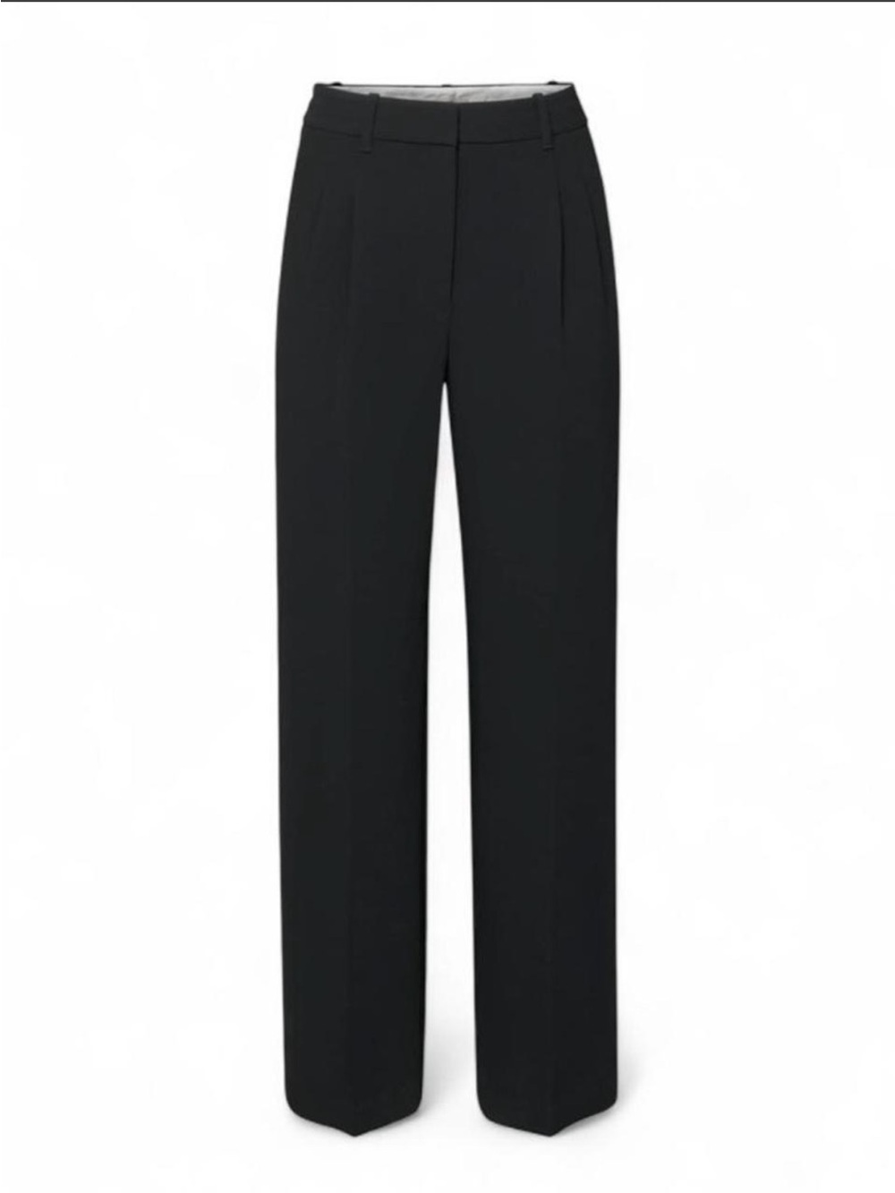 Aritzia Effortless Black Crepette Trouser Pants Size 8 Regular Like new
